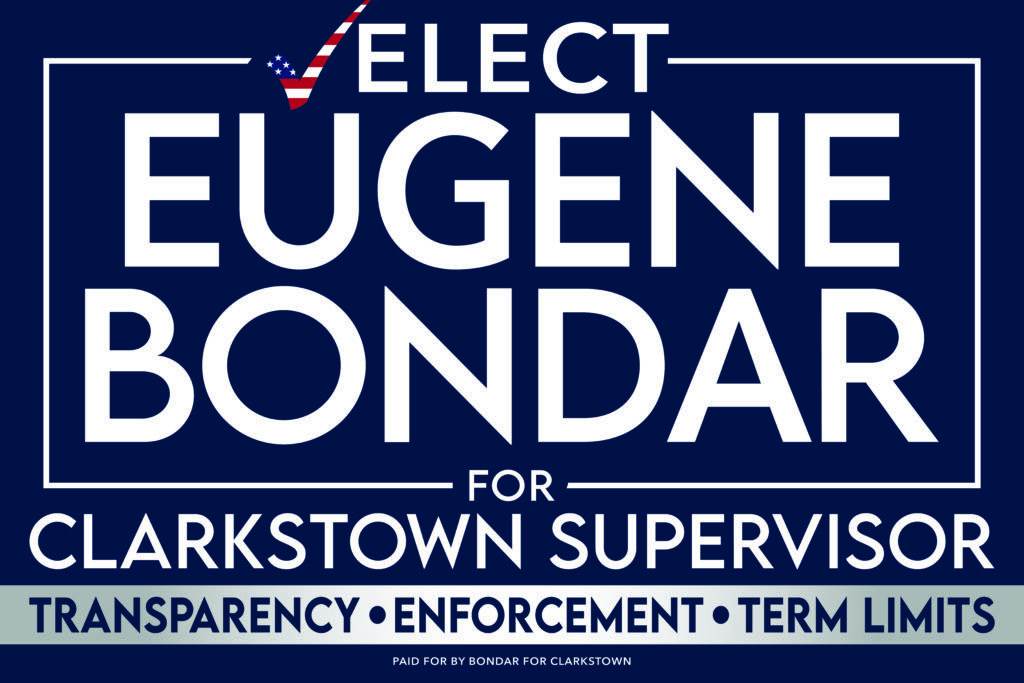 Bondar for Clarkstown campaign sign
