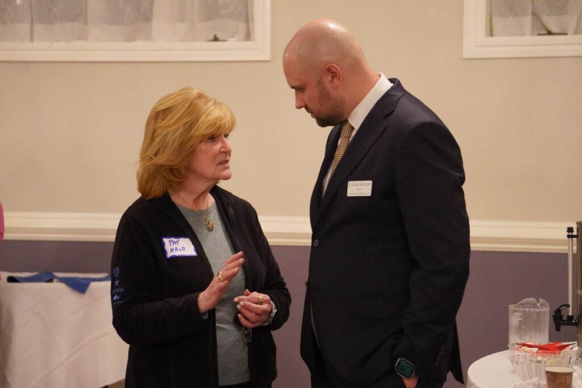 Eugene Bondar meeting residents