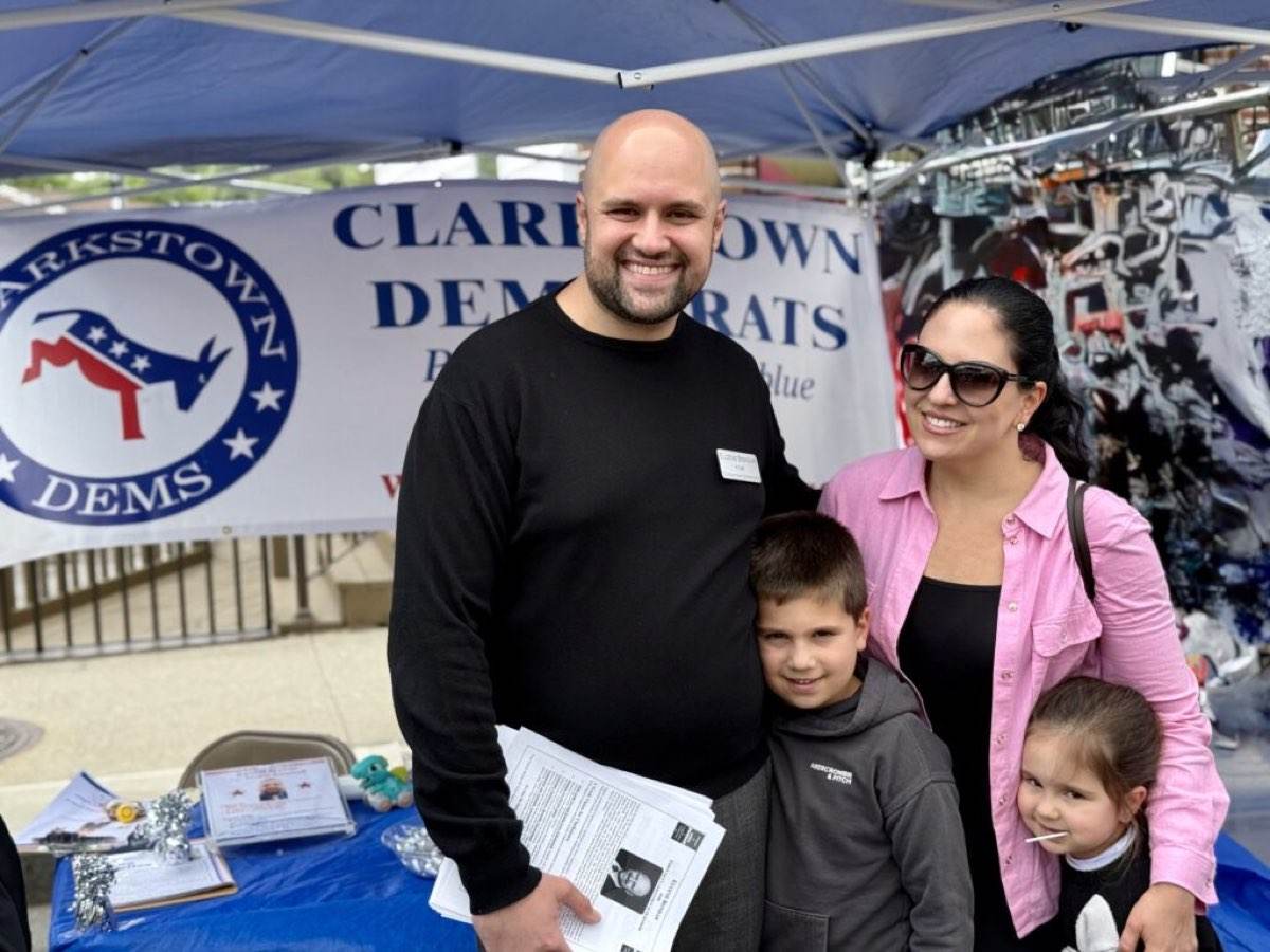 Campaign volunteers at a local event